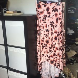 Motherhood Maternity high-low strapless dress